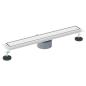 Preview: Duschablauf 2-in-1 mit 360° Siphon Silber 60 cm Edelstahl 304