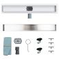 Preview: Duschablauf 2-in-1 mit 360° Siphon Silber 60 cm Edelstahl 304