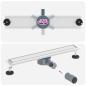 Preview: Duschablauf 2-in-1 mit 360° Siphon Silber 60 cm Edelstahl 304