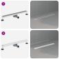 Preview: Duschablauf 2-in-1 mit 360° Siphon Silber 70 cm Edelstahl 304
