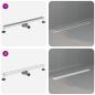 Preview: Duschablauf 2-in-1 mit 360° Siphon Silber 80 cm Edelstahl 304
