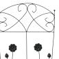 Preview: Gartenzaun Spalier 3 pcs Schwarz 112 x 40 cm Stahl