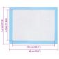 Preview: Haustier Training Pad 50 pcs Blau und Weiß 60 x 45 cm