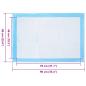 Preview: Haustier Training Pad 50 pcs Blau und Weiß 60 x 60 cm