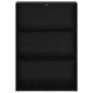 Preview: Bücherregal Schwarz Eichen-Optik 60 x 30 x 76.5 cm