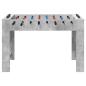 Preview: Tischfußballtisch Beton Grau 125 x 60,5 x 80 cm Holzwerkstoff