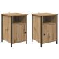 Preview: Nachttisch 2 pcs Artisan-Eiche 40 x 42 x 60 cm Holzwerkstoff