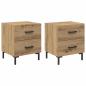 Preview: Nachttisch 2 pcs Artisan-Eiche 40 x 35 x 47,5 cm Holzwerkstoff
