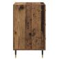 Preview: Nachttisch mit Schubladen Altholz 40 x 40 x 66 cm Holzwerkstoff