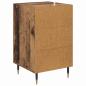 Preview: Nachttisch mit Schubladen Altholz 40 x 40 x 66 cm Holzwerkstoff
