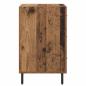 Preview: Nachttisch mit Schubladen Altholz 40 x 40 x 66 cm Holzwerkstoff