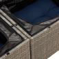 Preview: 4-tlg. Garten-Sofagarnitur mit Kissen Schwarz Poly Rattan