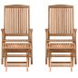 Preview: Garten Essgruppe 4 pcs Braun Massivholz Teak