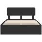 Preview: Bettrahmen mit Schubladen Schwarz 160 x 200 cm Ingenieurs Holz