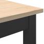 Preview: ARDEBO.de - Bartisch Natur 110 x 55 x 105 cm Massives Kiefernholz