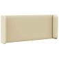 Preview: Kopfteil Ohr Creme 40,5 x 40,5 x 4 cm PVC