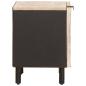 Preview: Nachttisch 2 pcs Weiß 40 x 33,5 x 46 cm Massivholz Mango