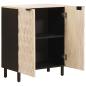 Preview: ARDEBO.de - Sideboard Weiße gewaschene Oberfläche 60 x 33,5 x 75 cm