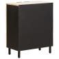 Preview: Sideboard Weiße gewaschene Oberfläche 60 x 33,5 x 75 cm