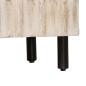 Preview: Sideboard Weiße gewaschene Oberfläche 60 x 33,5 x 75 cm