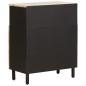 Preview: Sideboard Weiße gewaschene Oberfläche 60 x 33 x 75 cm