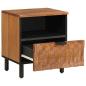 Preview: Nachttisch 2 stk. Braun 40 x 33 x 46 cm Massivholz Mango