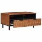 Preview: Couchtisch Braun 80 x 54 x 40 cm Massivholz Mango