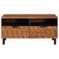 Preview: Couchtisch Braun 80 x 54 x 40 cm Massivholz Mango