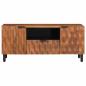 Preview: TV-Schränk mit Tür Akazienbraune Oberfläche 105 x 33,5 x 46 cm