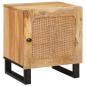 Preview: ARDEBO.de - Nachttisch Natur 40 x 33 x 46 cm