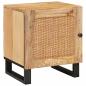 Preview: Nachttisch 2 pcs Natur 40 x 33,5 x 46 cm Massivholz Mango