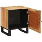 Preview: Nachttisch 2 pcs Natur 40 x 33,5 x 46 cm Massivholz Mango