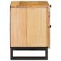 Preview: Nachttisch 2 pcs Natur 40 x 33,5 x 46 cm Massivholz Mango