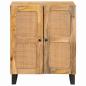 Preview: ARDEBO.de - Sideboard Braun 60 x 33,5 x 75 cm Massivholz Mango