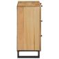 Preview: Sideboard Braun 60 x 33,5 x 75 cm Massivholz Mango