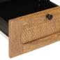 Preview: Nachttisch 2 pcs Natur 40 x 33 x 46 cm Massivholz Mango