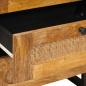 Preview: Nachttisch Natur 50 x 33 x 60 cm Massivholz Mango