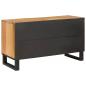 Preview: TV-Schränk Braun 80 x 33 x 46 cm Massivholz Mango