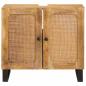 Preview: ARDEBO.de - Waschbeckenschrank Braun 62 x 33 x 58 cm Massivholz Mango