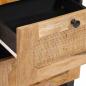 Preview: Sideboard mit Speicher Braun 40 x 33,5 x 75 cm Massivholz Mango