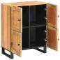 Preview: Sideboard mit Speicher Braun 60 x 33,5 x 75 cm Massivholz Mango