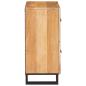 Preview: Sideboard mit Speicher Braun 60 x 33,5 x 75 cm Massivholz Mango