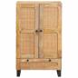 Preview: Sideboard mit Regal Braun 90 x 33,5 x 75 cm Massivholz Mango