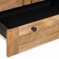 Preview: Sideboard mit Regal Braun 90 x 33,5 x 75 cm Massivholz Mango