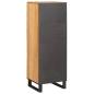 Preview: Highboard Braun 40 x 33 x 110 cm Massivholz Mango