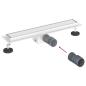 Preview: 2 in 1 Duschabfluss Silber 60 cm Edelstahl 304