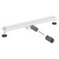 Preview: 2 in 1 Duschabfluss Silber 80 cm Edelstahl 304