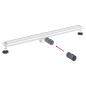 Preview: 2 in 1 Duschabfluss Silber 100 cm Edelstahl 304