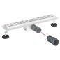 Preview: Duschabfluss mit Liniendesign Silber 60 cm Edelstahl 304