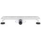 Preview: Duschabfluss mit Liniendesign Silber 60 cm Edelstahl 304